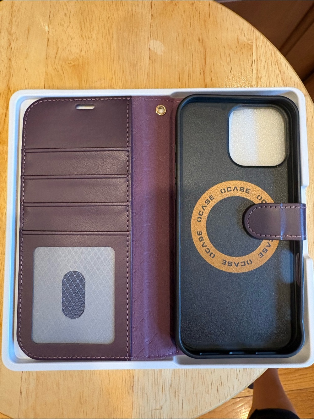 iPhone 16 Pro Max -Wallet Phone Case Folio in Purple